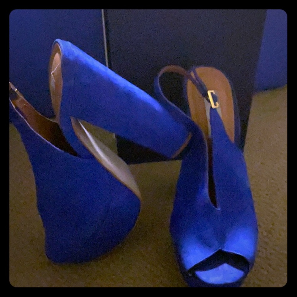 Steven Madden Platform “Royal Blue” Heels